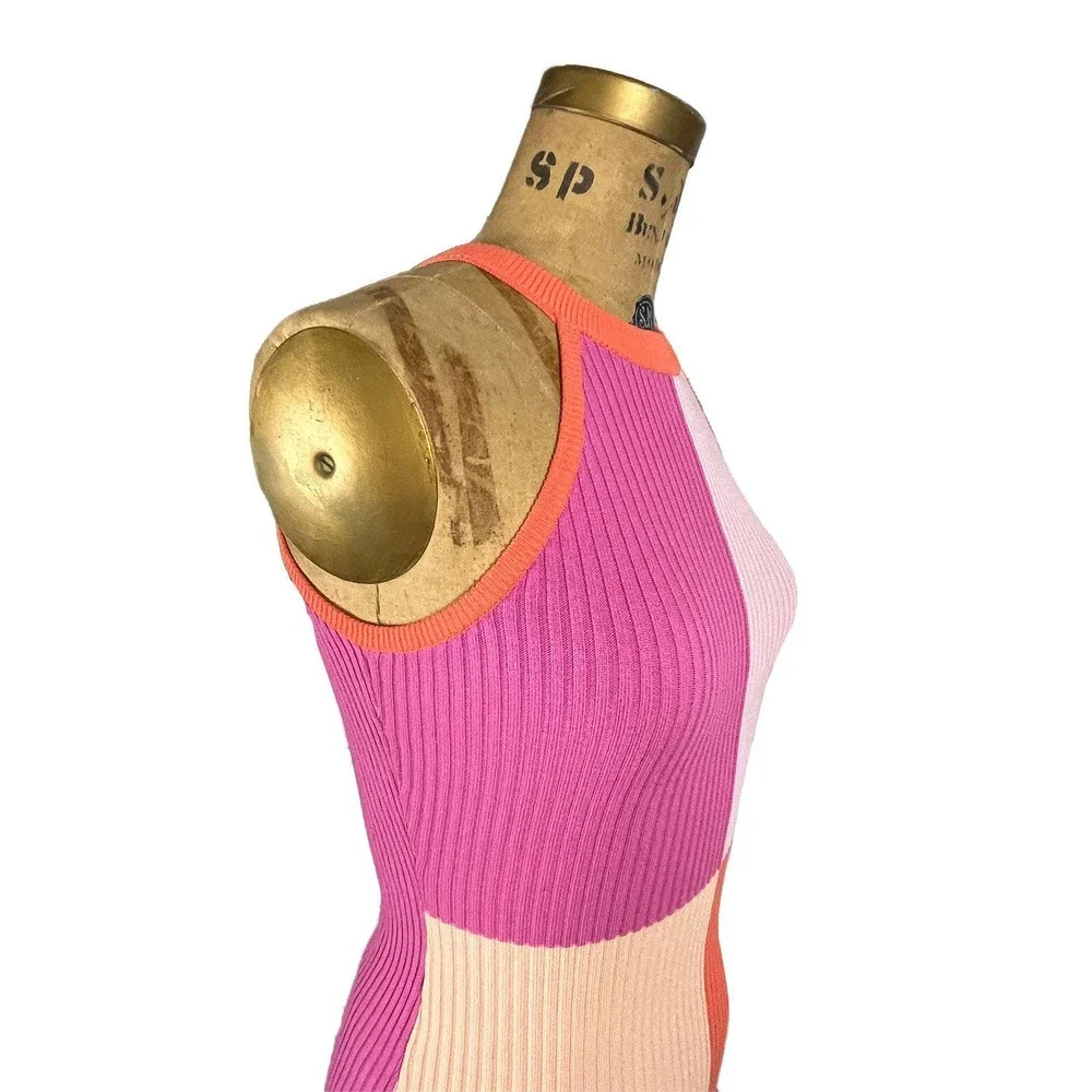 Pink Halter Mini Dress - Picture 6 of 8